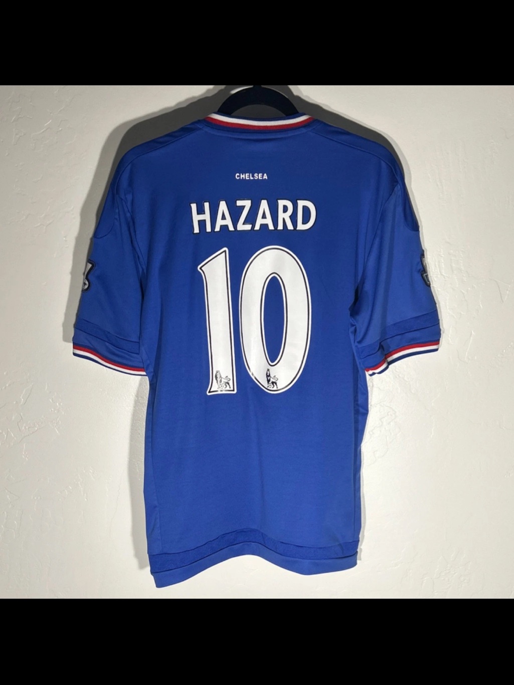 Adidas Blue Chelsea #10 Hazard Short Sleeve Jersey